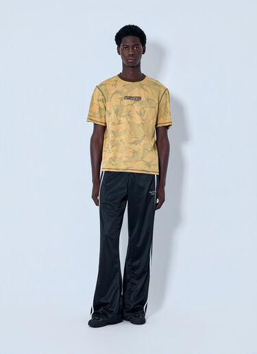 Martine Rose プリント コットン ジャージー Tシャツ オレンジ mtr0164013