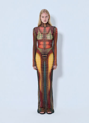 LN-CC® - Jean Paul Gaultier: Re-Edition Long Dress High Neck - Brown Jean Paul Gaultier Re-Edition Long Dress High Neck Brown jpg0264014