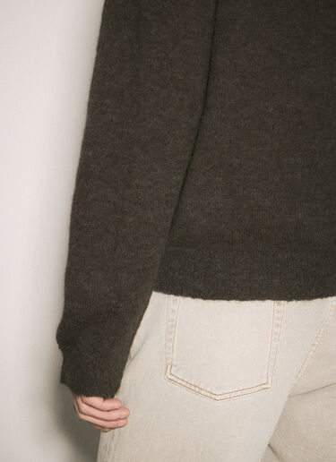 LN-CC® - Our Legacy: Evening Polo Cardigan - Brown Our Legacy Evening Polo Cardigan Brown our0159012