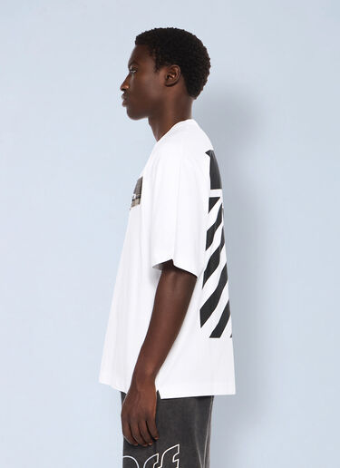 Off-White 法兰绒斜纹Skate Logo T恤 白色 ofw0162062