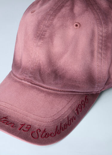LN-CC® - Acne Studios: Washed Baseball Cap - Pink Acne Studios Washed Baseball Cap Pink acn0263021