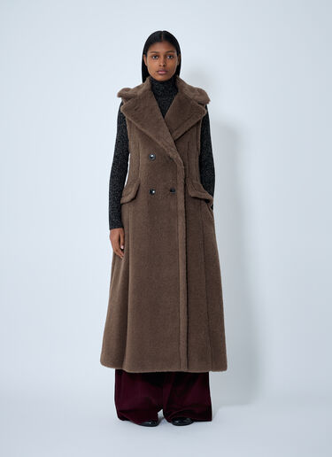 Max Mara ダブルブレストジレ ブラウン max0262064