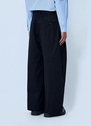 Comme des Garçons Homme ワイドレッグプリーツパンツ ブラック cdh0164001