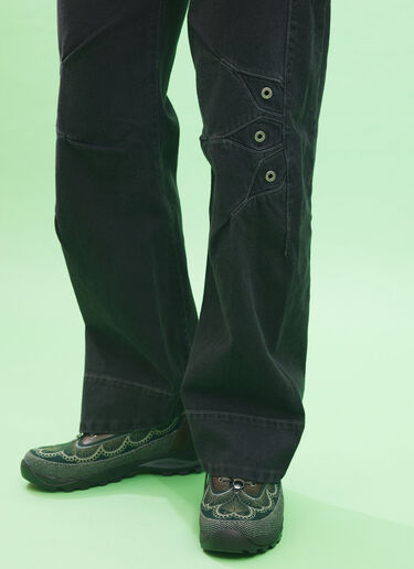 LN-CC® - Kiko Kostadinov x Levi's: Paneled Jeans - Black Kiko Kostadinov x Levi's Paneled Jeans Black kil0158022
