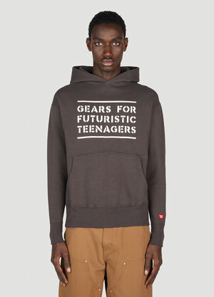 LN-CC® - Human Made: Text Print Hooded Sweatshirt - Black Human Made Text Print Hooded Sweatshirt Black hmd0152010