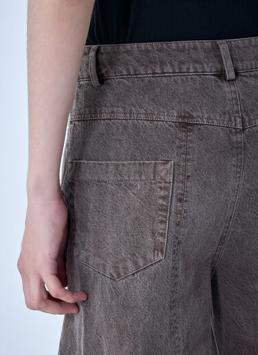 LN-CC® - LUEDER: Engineered Flare Pants - Brown LUEDER Engineered Flare Pants Brown ldr0364003