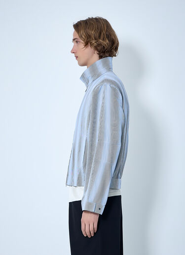 Dries Van Noten 条纹拉链夹克 蓝色 dvn0163002