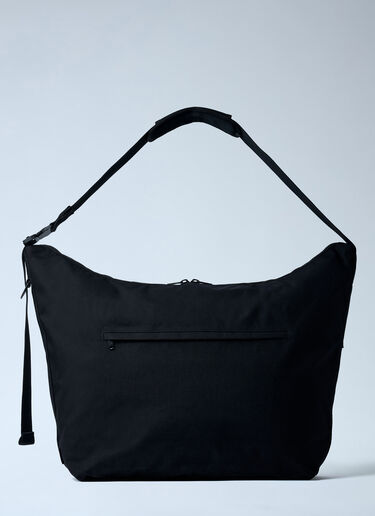 LN-CC® - Y-3: Large Logo Motif Crossbody Bag - Black Y-3 Large Logo Motif Crossbody Bag Black yyy0162011