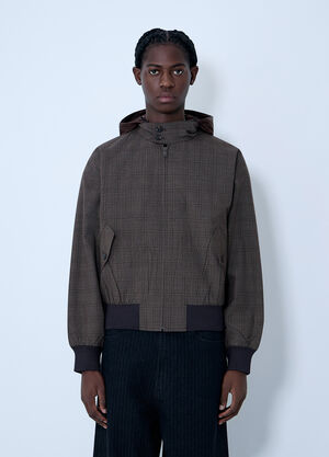 LN-CC® - Prada: Hooded Wool Jacket - Brown Prada Hooded Wool Jacket Brown pra0163005