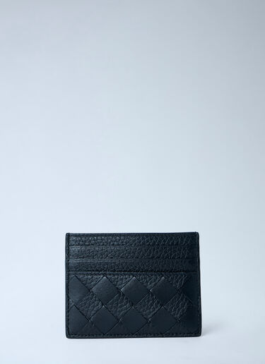 LN-CC® - Bottega Veneta: Intrecciato Leather Card Holder - Black Bottega Veneta Intrecciato Leather Card Holder Black bov0163009