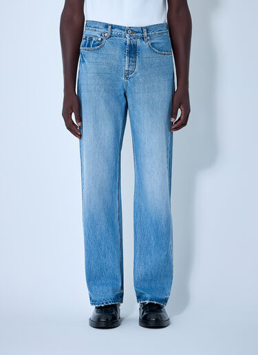 LN-CC® - Jacquemus: Le De-Nimes Droit Jeans - Blue Jacquemus Le De-Nimes Droit Jeans Blue jac0162014