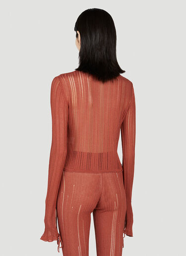 LN-CC® - Marco Rambaldi: Ribbed Knit Shirt - Brown Marco Rambaldi Ribbed Knit Shirt Brown mra0252019