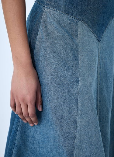 Levi's パネルデニムミディスカート 青 lvs0264006