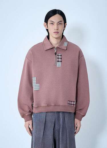 Story mfg. Geo Patchwork Sweatshirt Purple str0163001