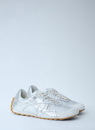 LN-CC® - Bottega Veneta: Orbit Flash Sneakers - Silver Bottega Veneta Orbit Flash Sneakers Silver bov0163022