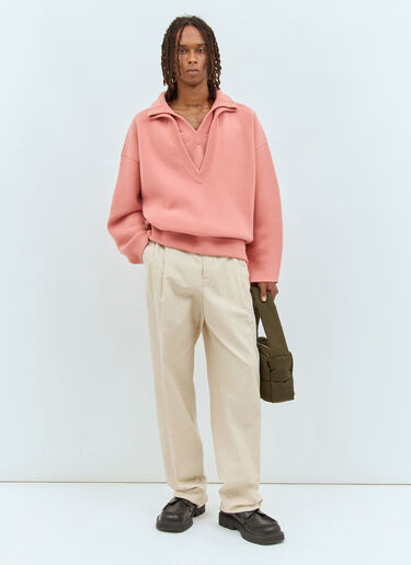 LN-CC® - Bottega Veneta: Natural Crisp Poplin Pants - Beige Bottega Veneta Natural Crisp Poplin Pants Beige bov0158006