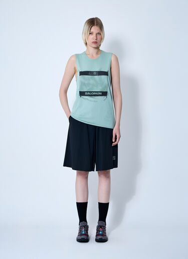 MM6 Maison Margiela x Salomon ロゴモチーフショートパンツ  ブラック mms0261008