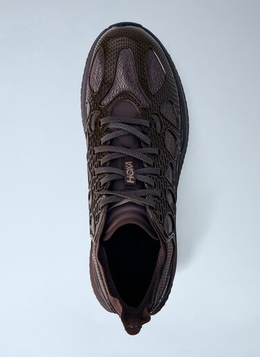 LN-CC® - HOKA: Mach x Caged Sneakers - Brown HOKA Mach x Caged Sneakers Brown hok0364018