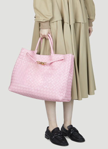 LN-CC® - Bottega Veneta: Large Andiamo Handbag - Pink Bottega Veneta Large Andiamo Handbag Pink bov0255098