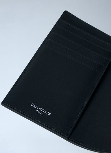 LN-CC® - Balenciaga: Grain Leather Passport Holder - Black Balenciaga Grain Leather Passport Holder Black bal0162017