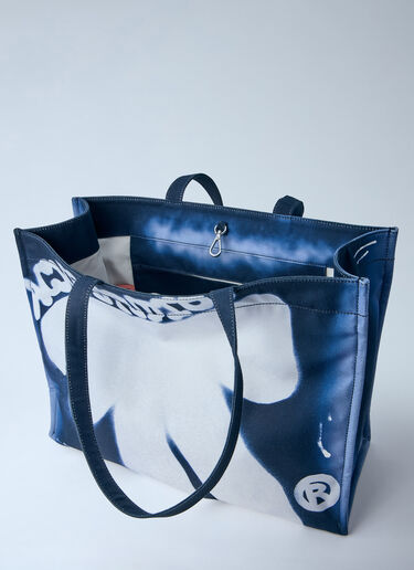 LN-CC® - Acne Studios: Logo Shopper Tote Bag - Navy Acne Studios Logo Shopper Tote Bag Navy acn0164005