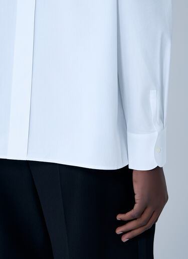 Saint Laurent Poplin Shirt White sla0162014