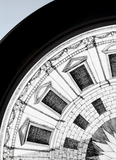 LN-CC® - Fornasetti: Cortile N.2 Tray - Black Fornasetti Cortile N.2 Tray Black wps0691853
