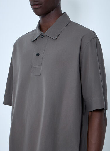 LN-CC® - Margaret Howell: Cotton Poplin Boxy Shirt - Grey Margaret Howell Cotton Poplin Boxy Shirt Grey mhl0164003