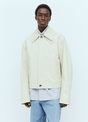 LN-CC® - Bottega Veneta: Canvas Blouson Jacket - Beige Bottega Veneta Canvas Blouson Jacket Beige bov0156004