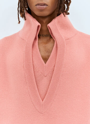 LN-CC® - Bottega Veneta: Compact Wool Sweater - Pink Bottega Veneta Compact Wool Sweater Pink bov0158004