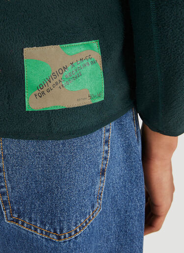 LN-CC® - (Di)vision: (DI)Construct Fleece Split Sweatshirt - Green (Di)vision (DI)Construct Fleece Split Sweatshirt Green div0149001