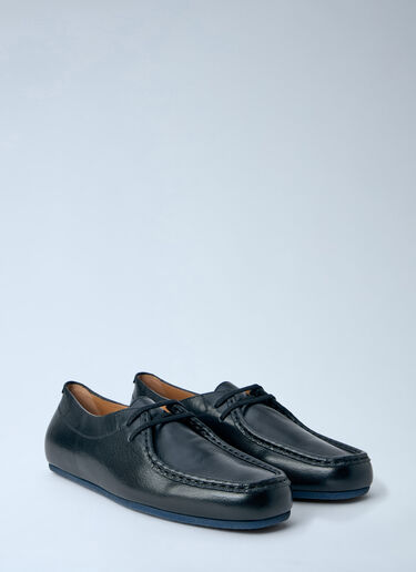 LN-CC® - Jil Sander: Leather Moccasin Shoes - Black Jil Sander Leather Moccasin Shoes Black jil0264041