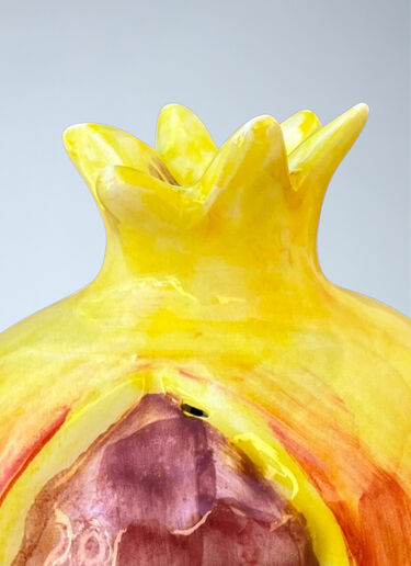 LN-CC® - Les-Ottomans: Ceramic Pomegranate Sculpture - Multicolour Les-Ottomans Ceramic Pomegranate Sculpture Multicolour wps0692530