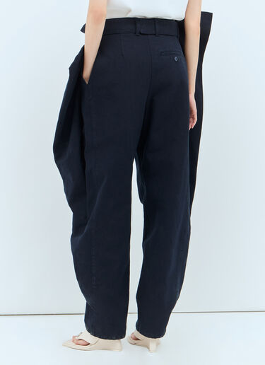 LN-CC® - JW Anderson: Fold-Over Pants - Navy JW Anderson Fold-Over Pants Navy jwa0257005