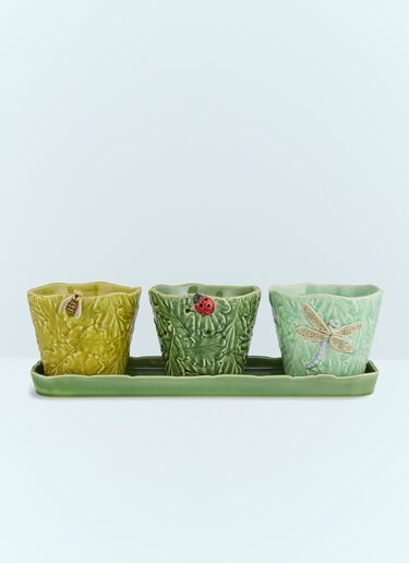 LN-CC® - Bordallo Pinheiro: Jardim De Insetos Set Of Vases - Green Bordallo Pinheiro Jardim De Insetos Set Of Vases Green wps0691201