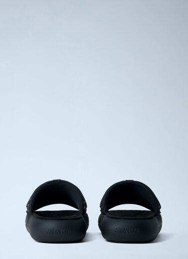 LN-CC® - Moon Boot: MB Icon Slides - Black Moon Boot MB Icon Slides Black mnb0363007