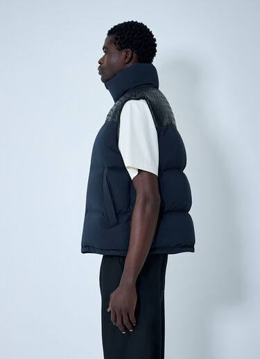 Bottega Veneta Tech Nylon Puffer Gilet Navy bov0162005