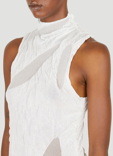 LN-CC® - DI PETSA: Wet Look Mini Dress - White DI PETSA Wet Look Mini Dress White dip0250001